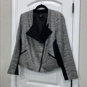 Lane Bryant Black Silver Bomber Jacket Career